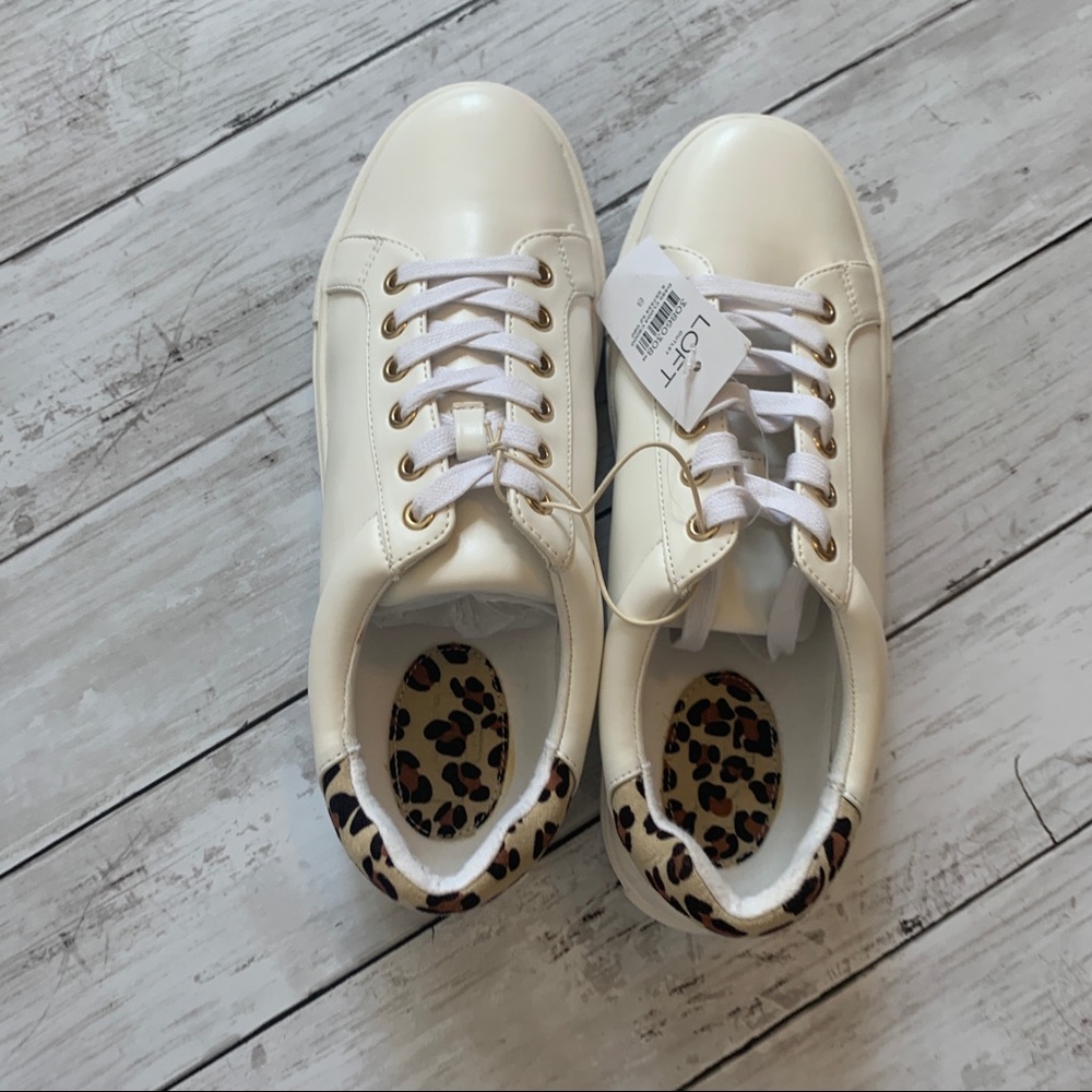 NWT Loft Leopard Leather Shoes. 8